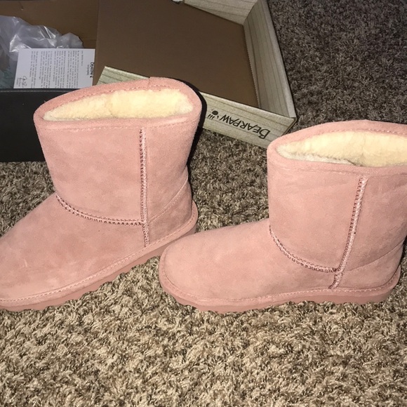 dusty pink boots